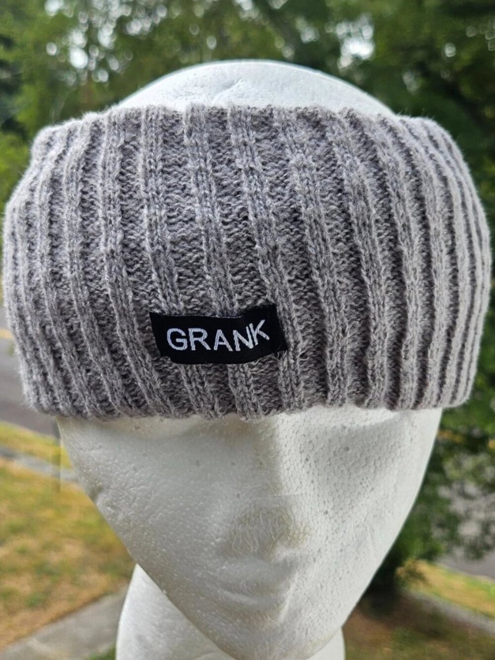 Grank Women Headband Gray Stretched Head Band Sport Adjustable New